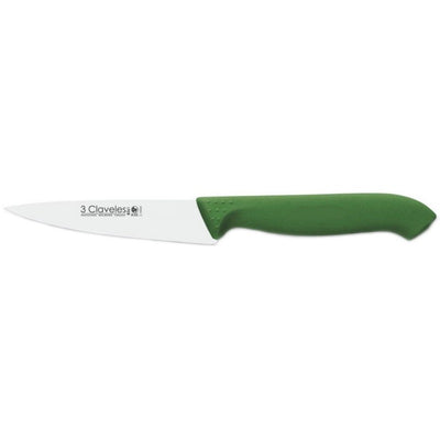 CUCHILLO TRES CLAVELES #1323  PROFLEX MGO. VERDE 12 CMS COCINERO