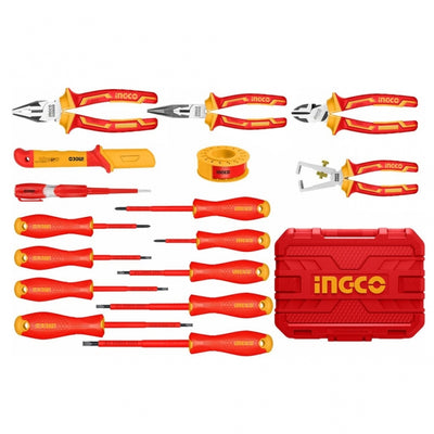 HERRAMIENTAS INGCO MANUALES AISLADAS 1000V  JGO.16 PZAS. # HKITH1601
