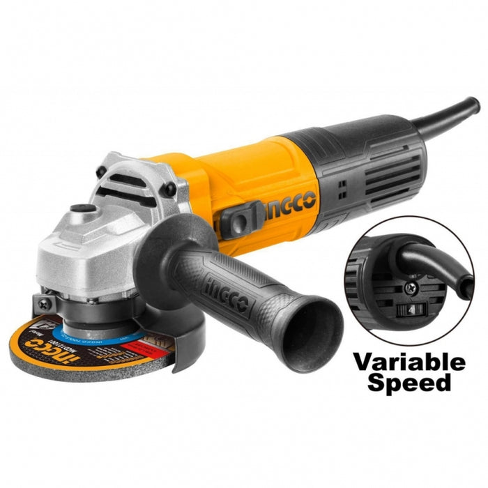 ESMERIL ANGULAR INGCO 900WATTS DISCO 125MM VEL. VARIABLE #AG900285