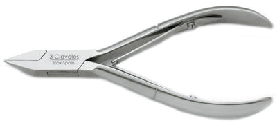 CORTA-UÑAS TRES CLAVELES  # 12144  - 13 CMS CORTE PLANO