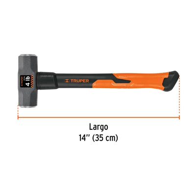 COMBO TRUPER 4 LBS. MGO.FIBRA VIDRIO # MD-4F  (16536)