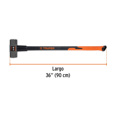 COMBO TRUPER 10 LBS. MANGO FIBRA VIDRIO #MD-10F  (16540)