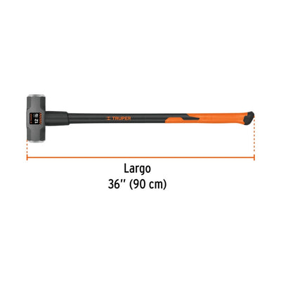 COMBO TRUPER 12 LBS. MANGO FIBRA VIDRIO #MD-12F  (16542)