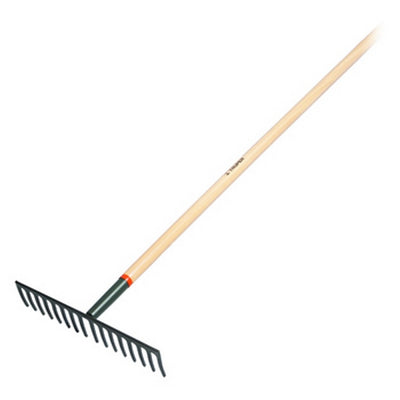 RASTRILLO TRUPER RECTO, 16 DTES C/MANGO MADERA # R-16M  (17880)