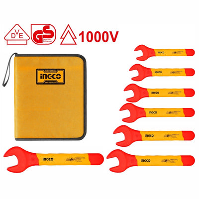 LLAVES DE BOCA INGCO AISLADAS 1000V  JGO.7 PIEZAS # HKISPA0701