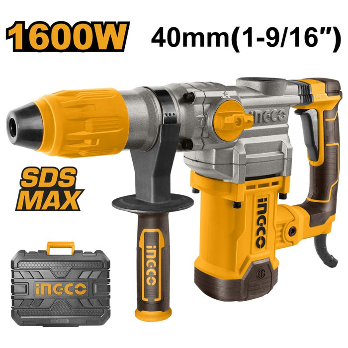 ROTOMARTILLO INGCO DEMOLEDOR SDS MAX 1600 WATTS #RH1600388 (C)