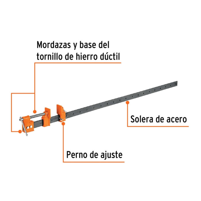 PRENSA TRUPER TIPO SARGENTO 120 CMS. # S4  (17737)