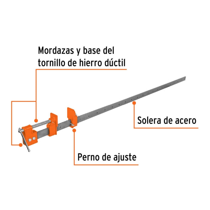 PRENSA TRUPER TIPO SARGENTO 150 CMS. # S5  (17738)