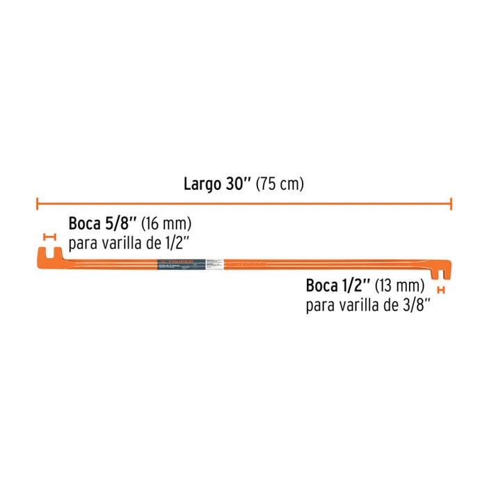 GRIFA DOS BOCAS TRUPER 5/8 - 3/8 - 1/2 #GRT-19  (10865)