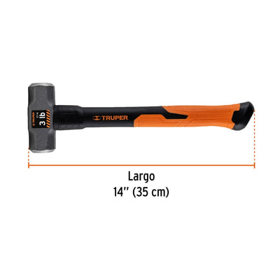COMBO TRUPER 3 LBS. MGO.FIBRA VIDRIO # MD-3F  (19883)