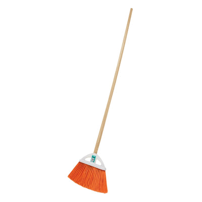 ESCOBA KLINTEK (TRUPER) T/ABANICO CERDAS PVC C/MANGO MADERA # ES-250A  (57052)