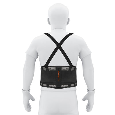 FAJA LUMBAR TRUPER AJUSTABLE DE MALLA  GRANDE # FAJA-LV  (11966)