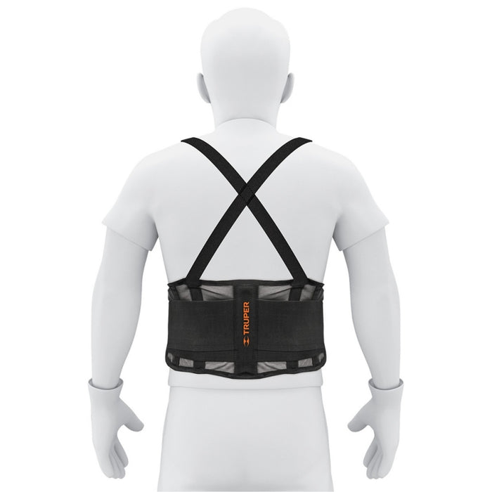 FAJA LUMBAR TRUPER AJUSTABLE DE MALLA XL  # FAJA-XLV  (11967)