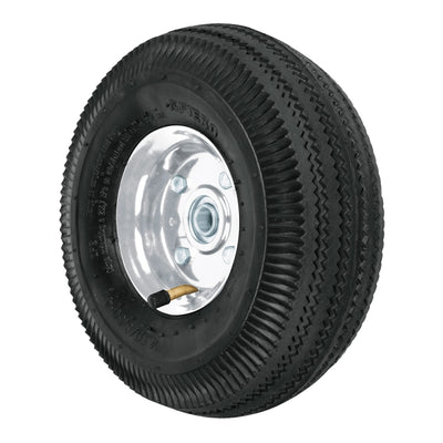 RUEDA COMPLETA FIERO (TRUPER) LIGERA C/EJE LATERAL, DIAMETRO 10 # LLN-10L  (45902)
