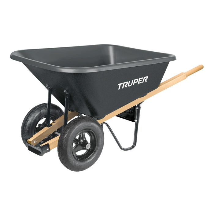 CARRETILLA TRUPER 175 LITROS 2 RUEDAS  BANDEJA PLASTICA # TP-8  (19810)