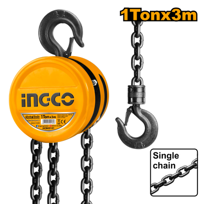 TECLE INGCO CADENA 1,0 TON X 3 MTS # HCBK0101