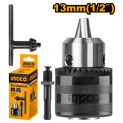 PORTABROCA INGCO 1/2  C/LLAVE Y ADAPTADOR HILO UNF #KC1301.1