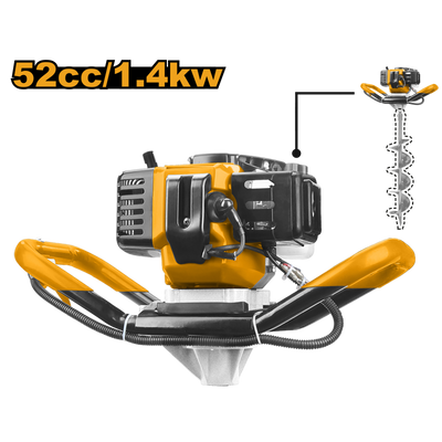 AHOYADORA INGCO A GASOLINA/ACEITE  52CC CON 1 BARRENO #GEA55221-1