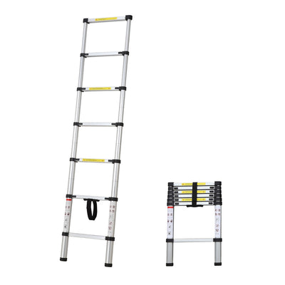 Escalera Aluminio Telescopica 1.95Mt 7Pl P/150Kg #Jc-020A (Of)