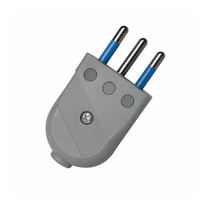 Enchufe Macho Convertible 10A 250V Negro STANFORD