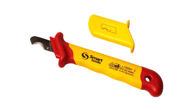 CUCHILLO PARA ELECTRICISTA CON CORTE TIPO GANCHO , LARGO 170MM , VDE 1000V(10272155)