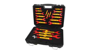 Juego De Llaves De Punta De 20 Piezas De 6 A 32Mm Y Llave Francesa De 10" En Caja Plastica Vde 1000V(100009)