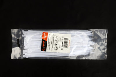 AMARRA PLASTICA BLANCA 3.6 x 200 mm x 100 unidades
