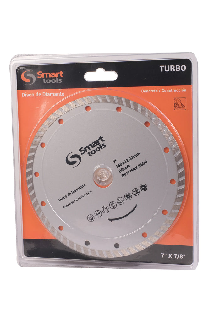 DISCO DIAMANTADO TURBO 7"" X 7.5MM