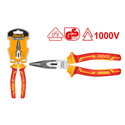 ALICATE INGCO PUNTA AISLADO 6/160 MM # HILNP28168