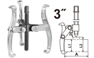 EXTRACTOR POLEA INGCO TRES MORDAZAS 3 # HGP08033