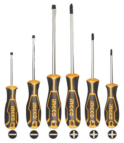 ATORNILLADOR INGCO  MAGNETICO JGO.  6 PZAS # HKSD0628