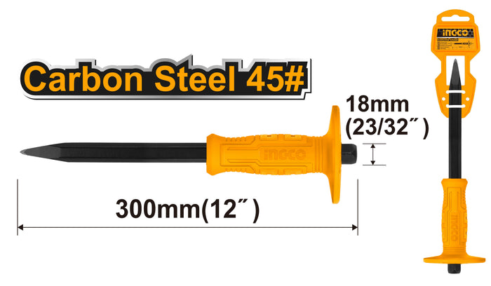 PUNTO  INGCO CON GRIP  18 X 300 MM # HCC0841218