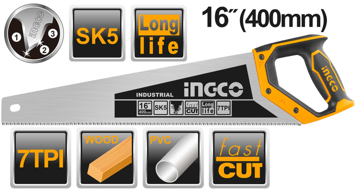SERRUCHO INGCO DIENTES PRECISION 3 FILOS 16 # HHAS28400(OF)