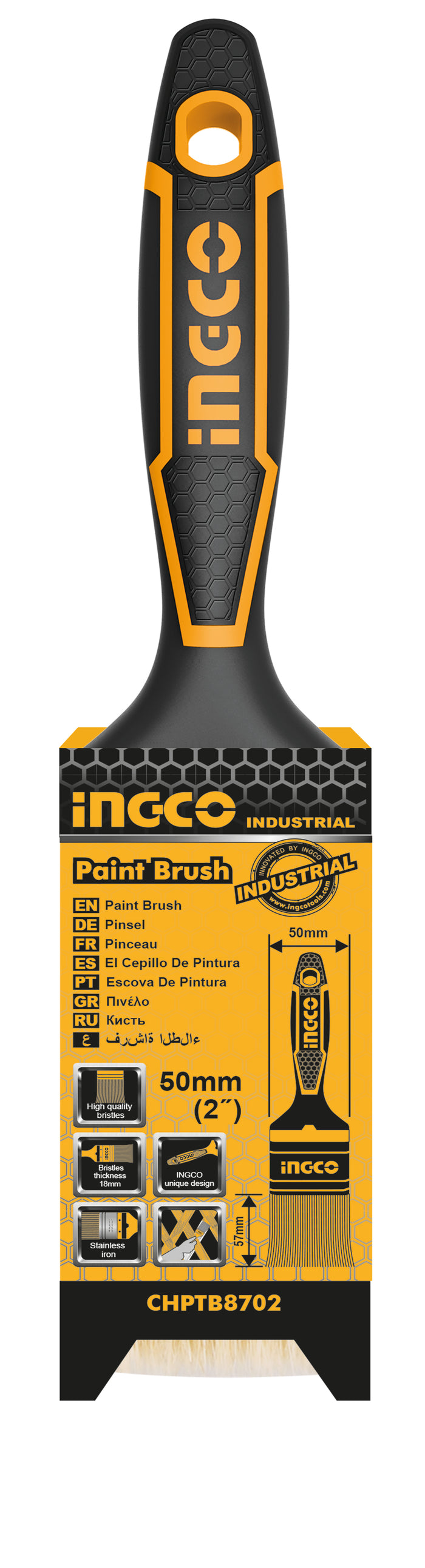 BROCHA INGCO MANGO PLASTICO 2,5  # CHPTB8725