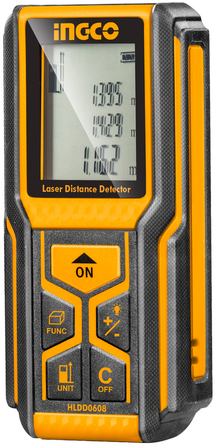MEDIDOR DISTANCIA INGCO CON LASER 0,05-60 MTS. # HLDD0608