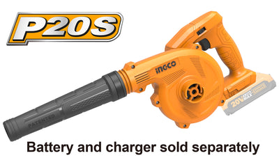SOPLADOR ASPIRADOR INGCO INALAMB.20V S/BATERIA-S/CARGADOR  #CABLI20018