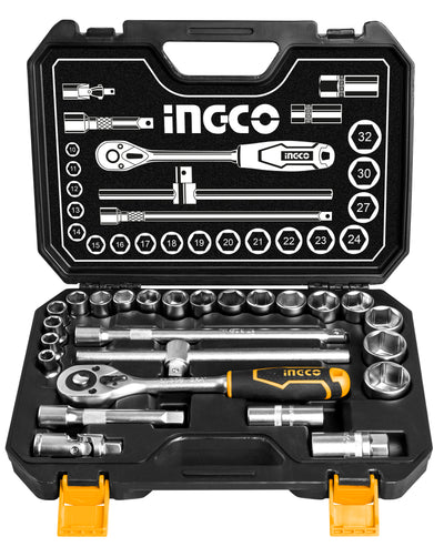 DADOS INGCO 1/2 DR JGO. 25 PIEZAS CON MALETIN # HKTS12251 (OF)