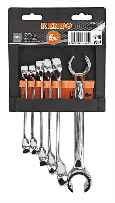 LLAVE ABOCINADA KENDO JGO. 6 PIEZAS - # 15340