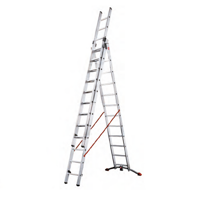 Escalera de Tijera con Extensión de Aluminio 5,53 m - 3x12 - Hailo