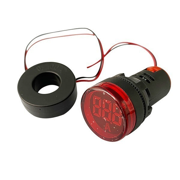 Luz Piloto Roja LED con Amperímetro 0-100A, 60-500V STANFORD