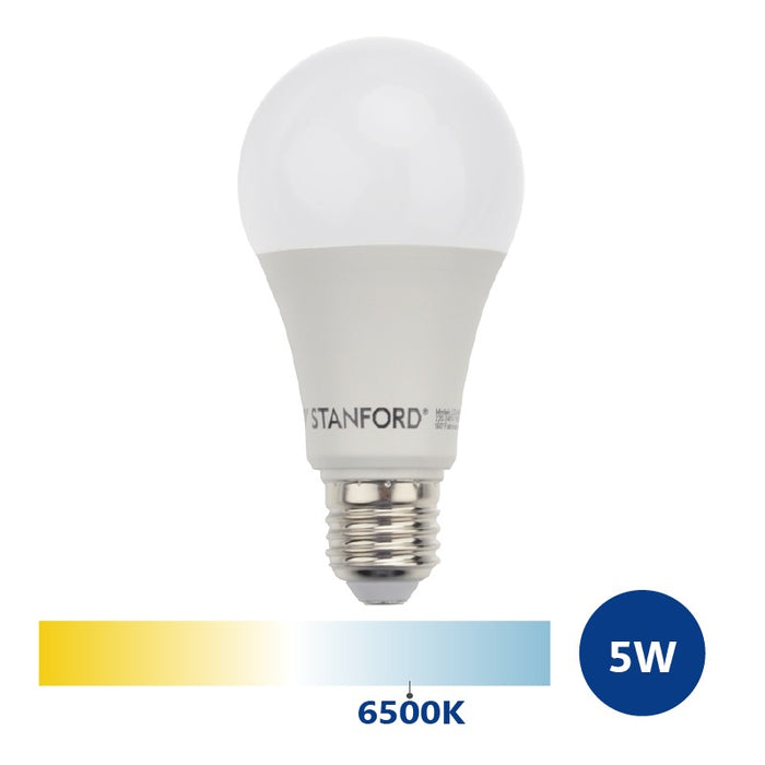 Ampolleta LED A60 Clasica 5W/6500K/E27 STANFORD