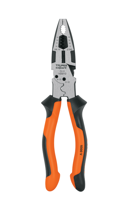 Alicate Multiuso 8" Electricista PMU-8EX Confort Grip Truper Expert