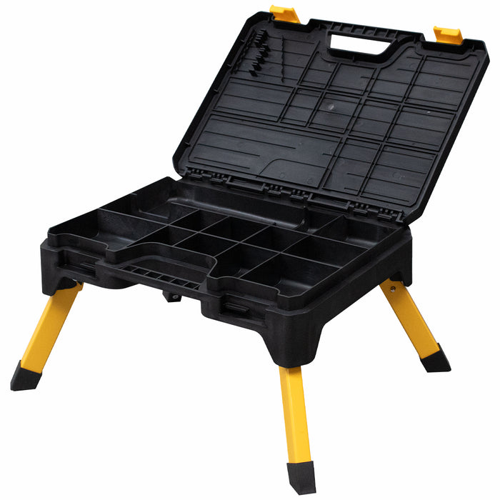 Escalera Plataforma de Acero con Caja de Herramientas 150 kg - Magna Plus