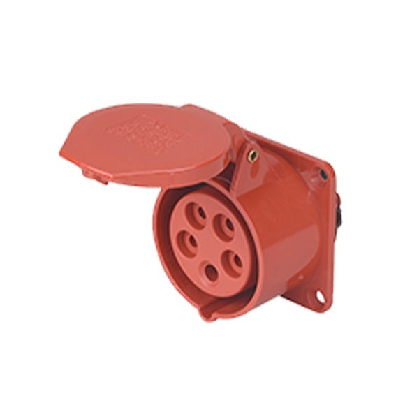 Enchufe Industrial Hembra Embutida IP44, 32A, 380V, 3P+N+T STANFORD