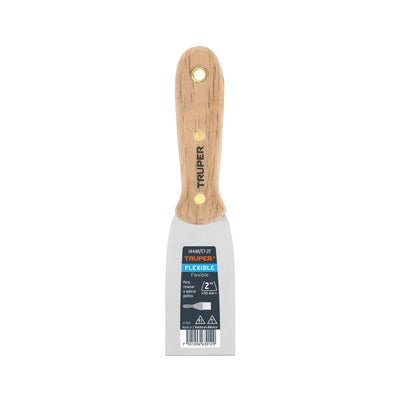 ESPATULA ACERO FLEXIBLE TRUPER 2" M/MADERA # ET-2F