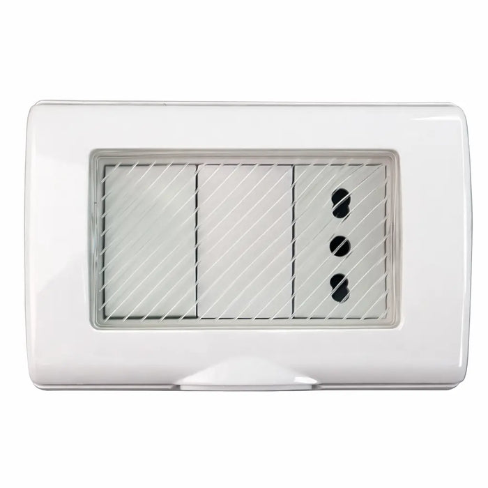 Hydrobox Embutido con Enchufe Simple 10/16A y Interruptor 9/12 STANFORD