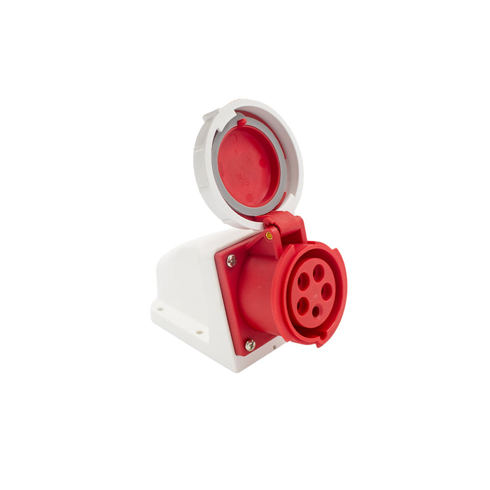 Enchufe Industrial Hembra Sobrepuesta IP67 16A 380V 3P+N+T (10/60) STANFORD