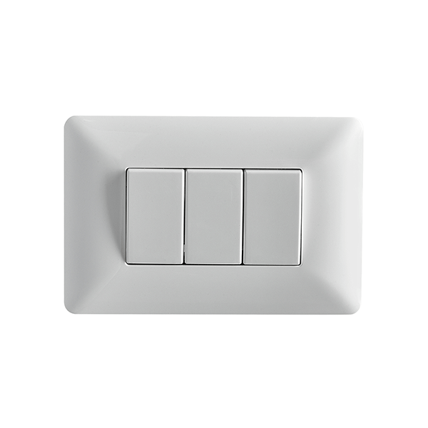 Interruptor Triple (9/32) 10A 250V (Blanco) STANFORD