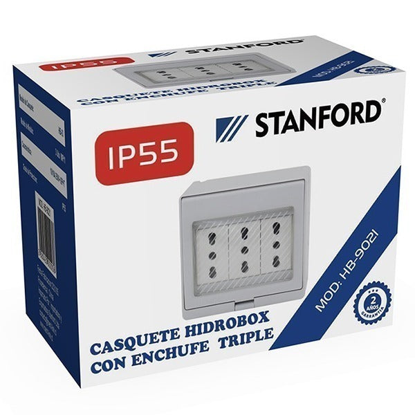 Hydrobox con Enchufe Triple 10/16A STANFORD