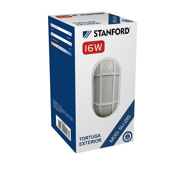 Tortuga Ovalada C/Rejilla 16W IP54 6500K STANFORD